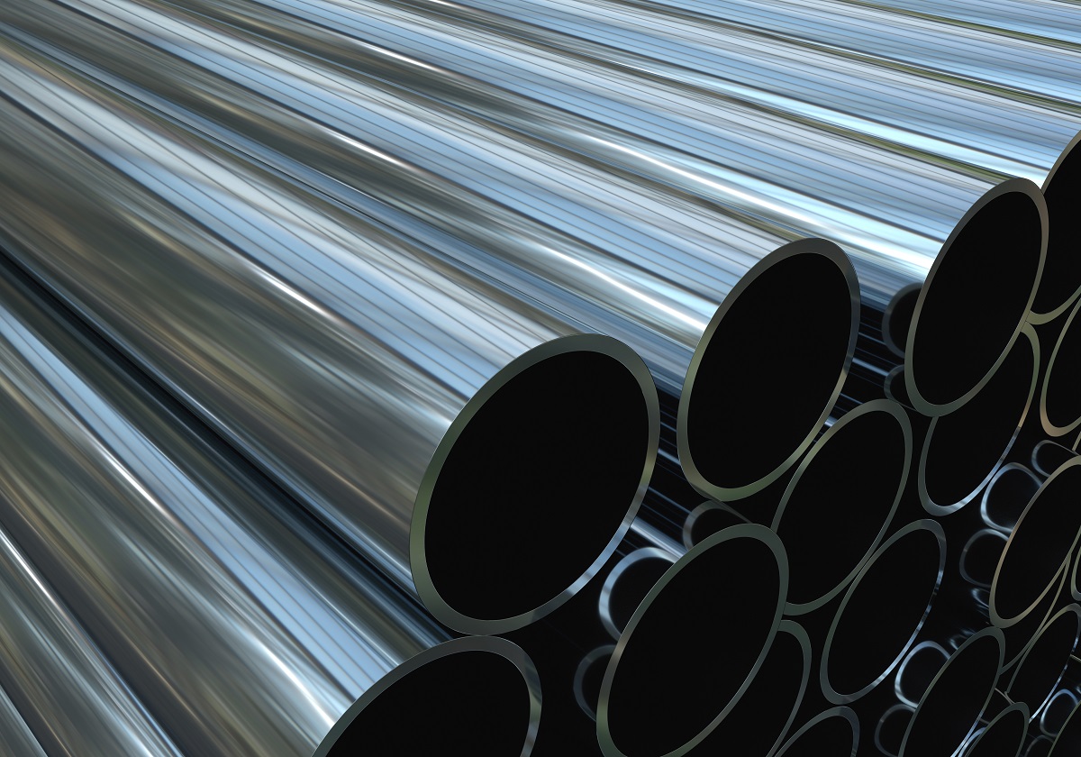 Close up of steel tubes from the Philippines