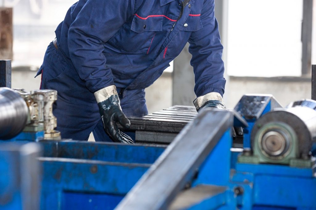 working process at steel factory